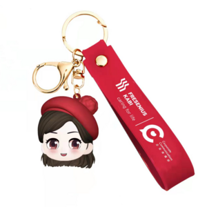 PVC Custom Logo 2d Soft Pvc Plastic Keychain metal gift anime Rubber key chain 3D silicone Rubber Key Ring rubber pvc keychain