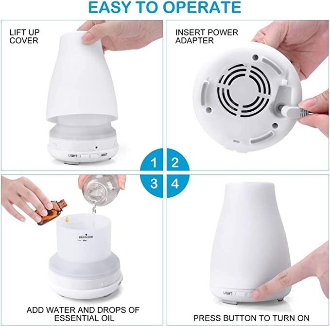 Wholesale Home Mini Humidifier Aromatherapy Essential Oil Diffuser Usb Aroma Diffuser With Led Night Light