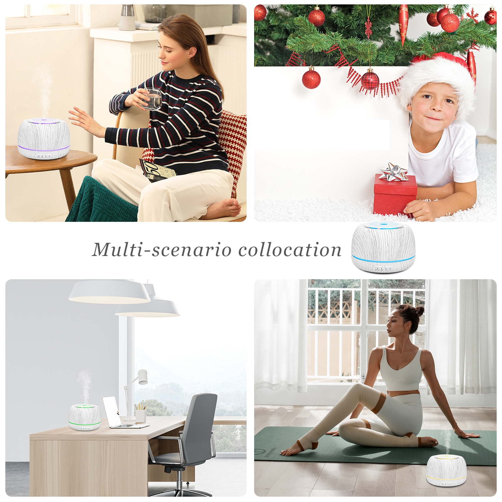 2023 Oil Diffusors Humificador Scent Diffuser De Parfum Diffuseur Huil Essentiel 300ml USB Home Aroma Diffuser For Office