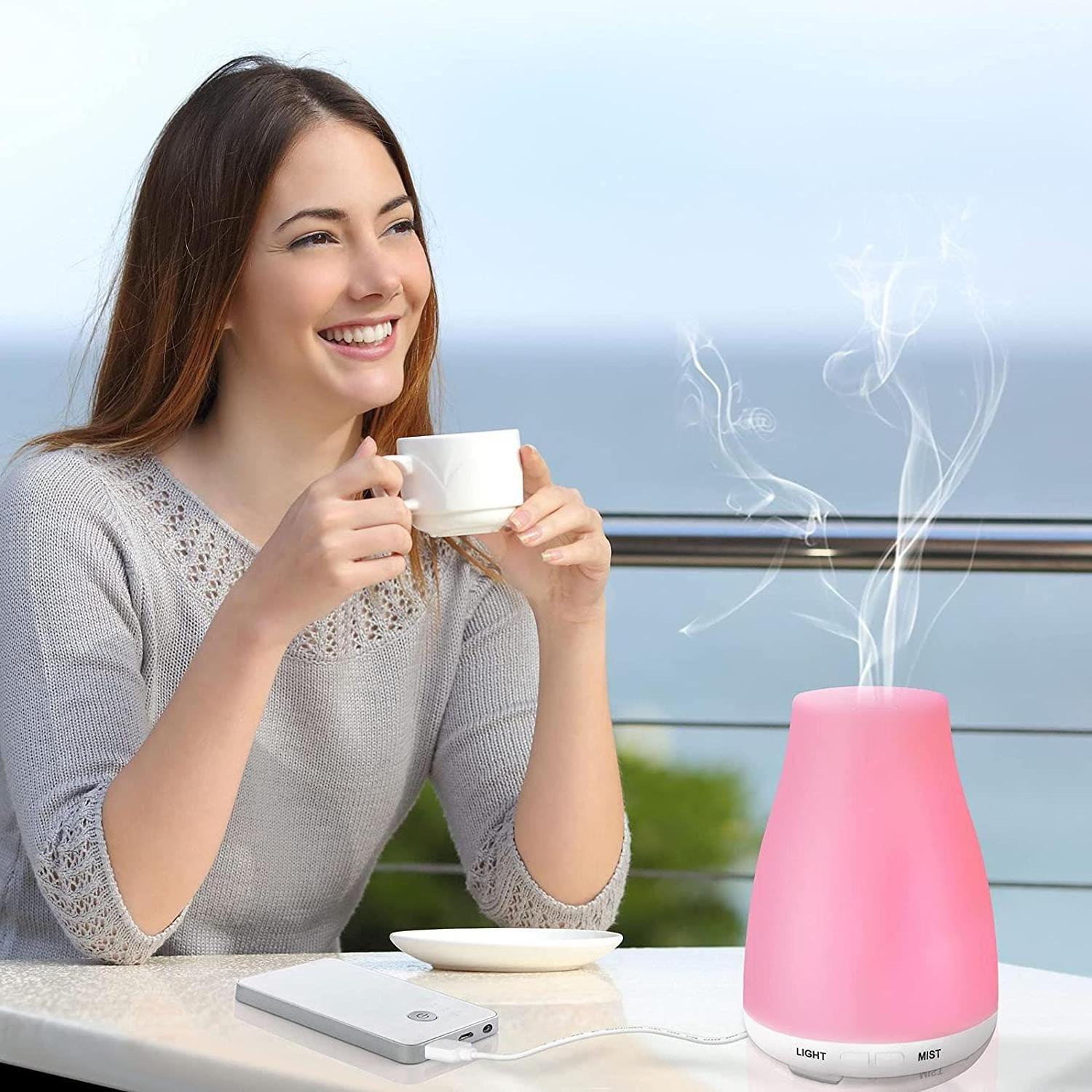 Wholesale Home Mini Humidifier Aromatherapy Essential Oil Diffuser Usb Aroma Diffuser With Led Night Light