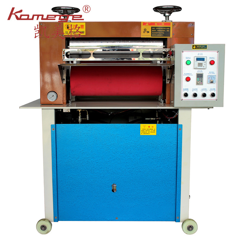 XD-112 Leather Temperature Roller Hydraulic embossing Polishing Machine