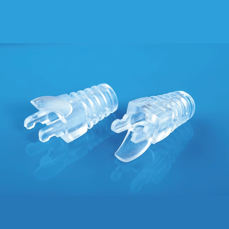 XL-707 Soft Plastic Strain Relief transparent  PVC rj45 connector boot cat5e Modular plug boot