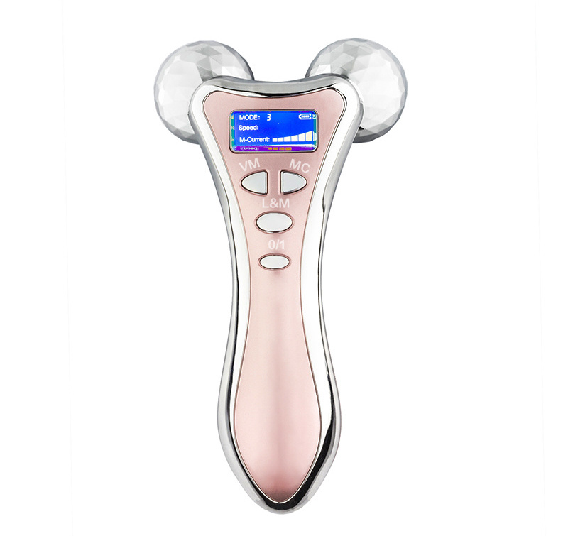 Multi Functional Vibrating V Shape Face Scraping Electric Beauty Facial Neck Lift Tool 3D Face Roller Massager