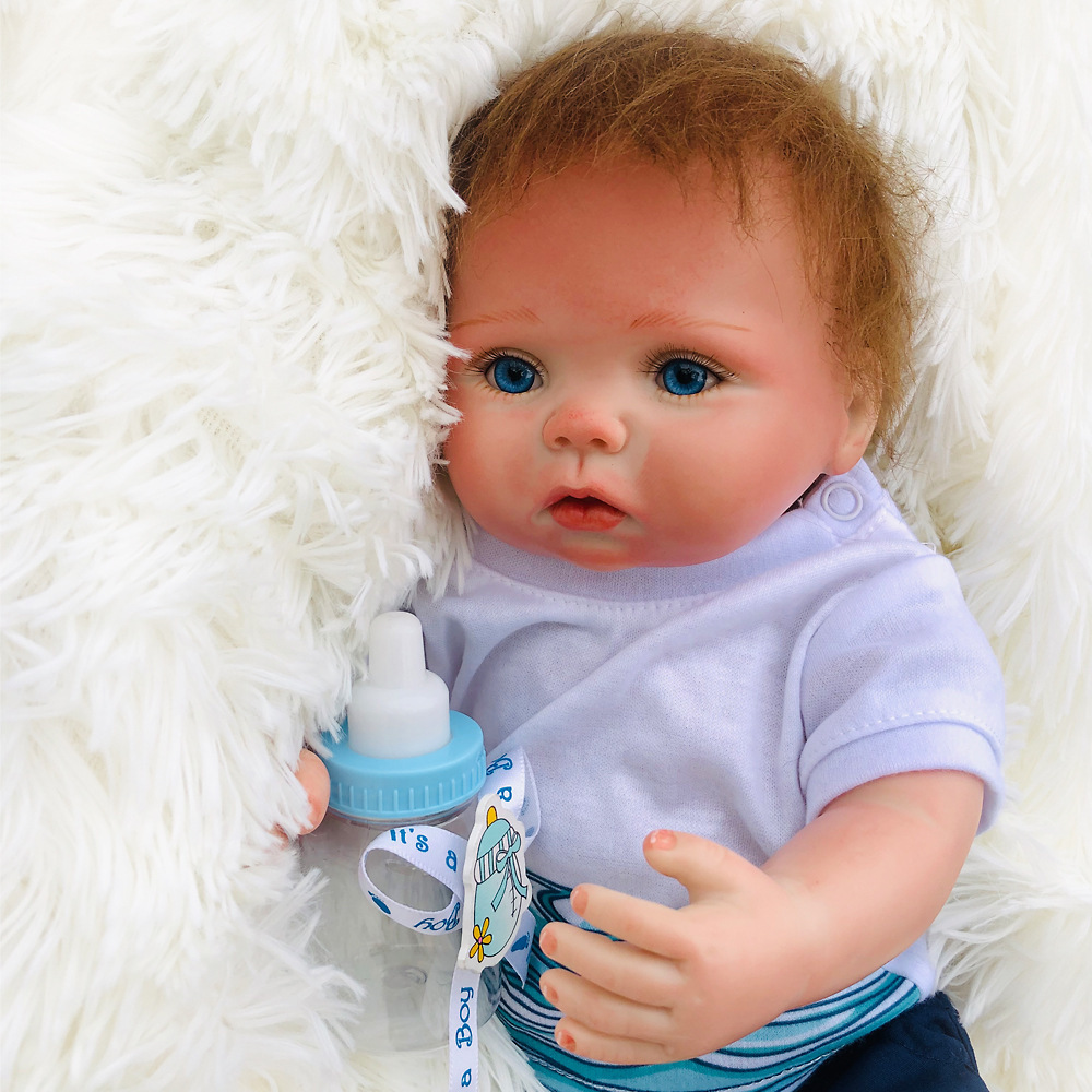 Bebe reborn Boneca 18 inch Handmade lifelike cute Realistic baby dolls newborn bebe realistic reborn soft full body