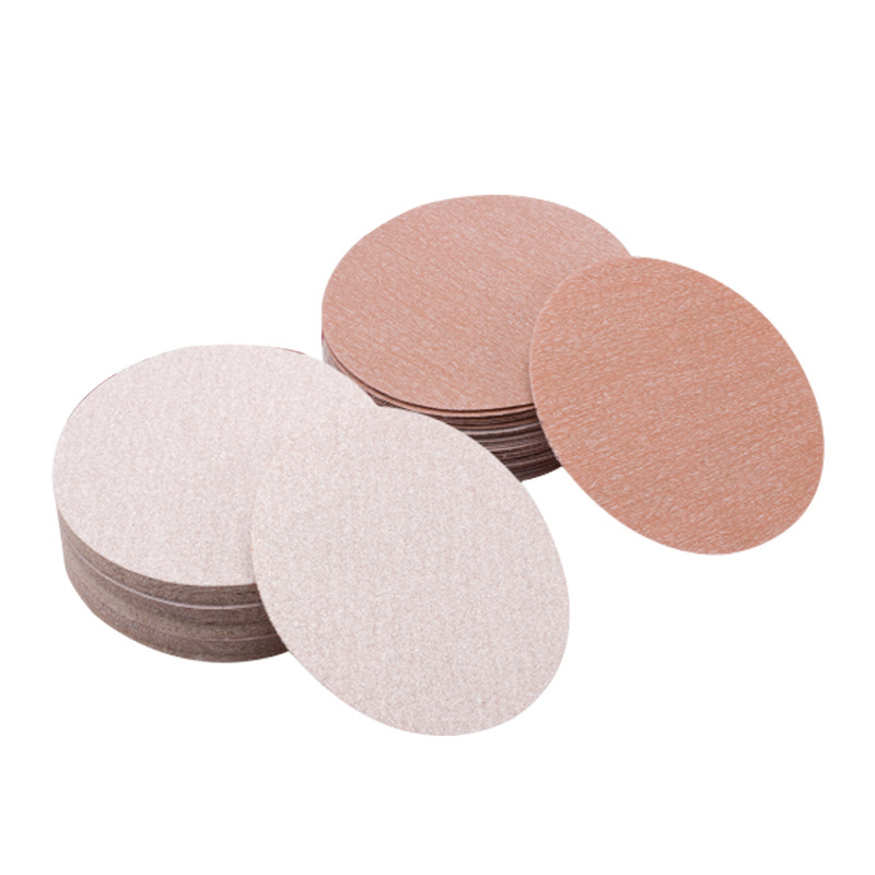 Factory Direct Sales Back Velvet White Sanding Disk Durable Aluminum Oxide Sandpaper discs similar to Norton Pro A275