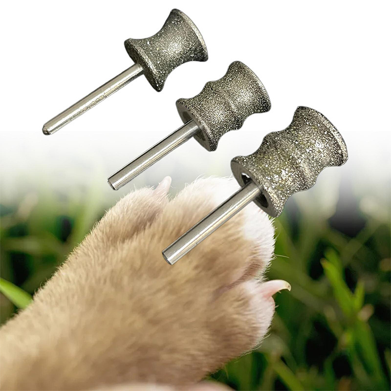 Diamond Rotary Nail Grinder Bits for Dog Pet Nail Grinder Attachment 1/8