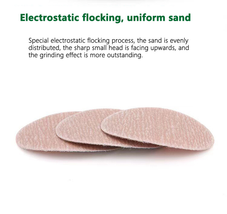 Factory Direct Sales Back Velvet White Sanding Disk Durable Aluminum Oxide Sandpaper discs similar to Norton Pro A275