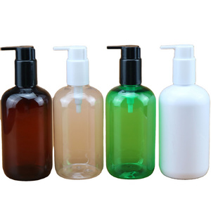 Wholesale Customised Plastic Pump Bottles 350ml 200ml 500ml Shower Gel Shampoo Conditioner Remover Water Plastic PET Packaging B