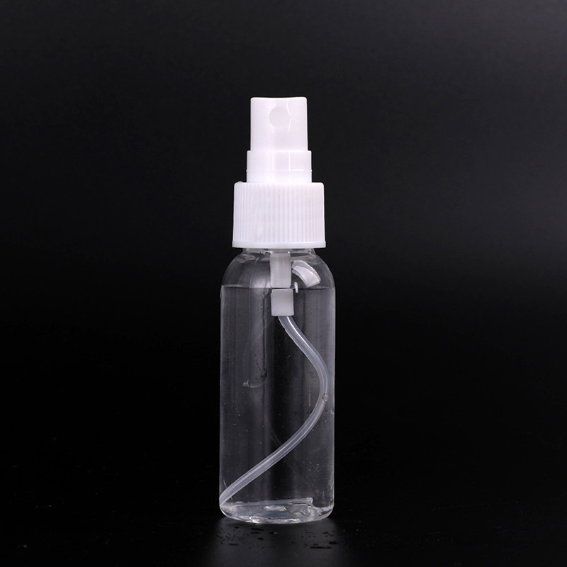 50ml bottle clear spray Customized Various Size 30ml 75ml 100ml logo Cosmetic Packaging Powder Plastic PET Dispenser Bottles