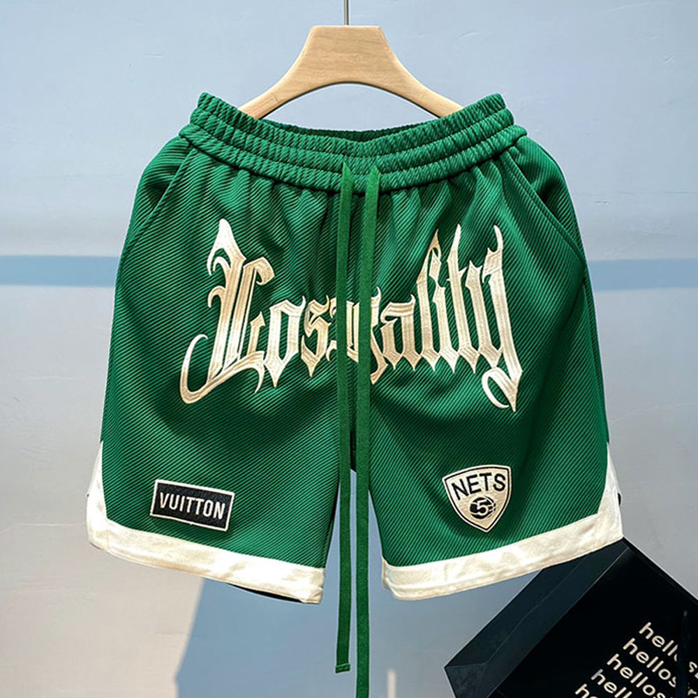 Custom double layer poly basketball 5 inch men shorts plain design training gym nets custom sublimation mesh shorts