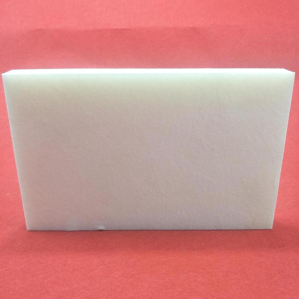 White sponge with white velvet foam insert for jewelry box