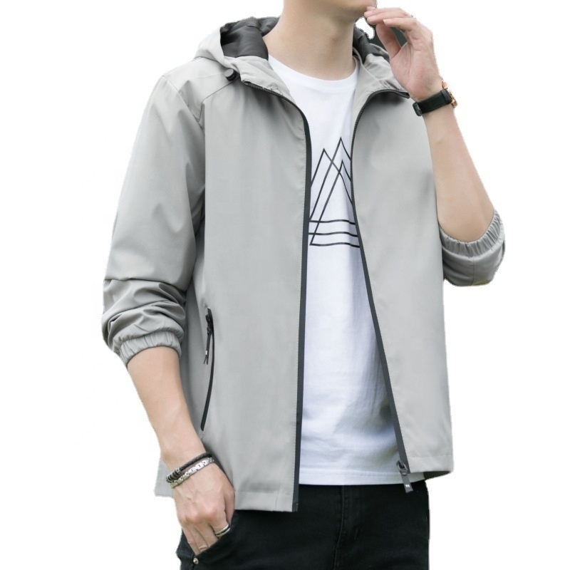 Suppliers Wholesales Youth Varsity Outer Sports Running Fashion Hoodies Casual Windbreaker Men'S Jackets