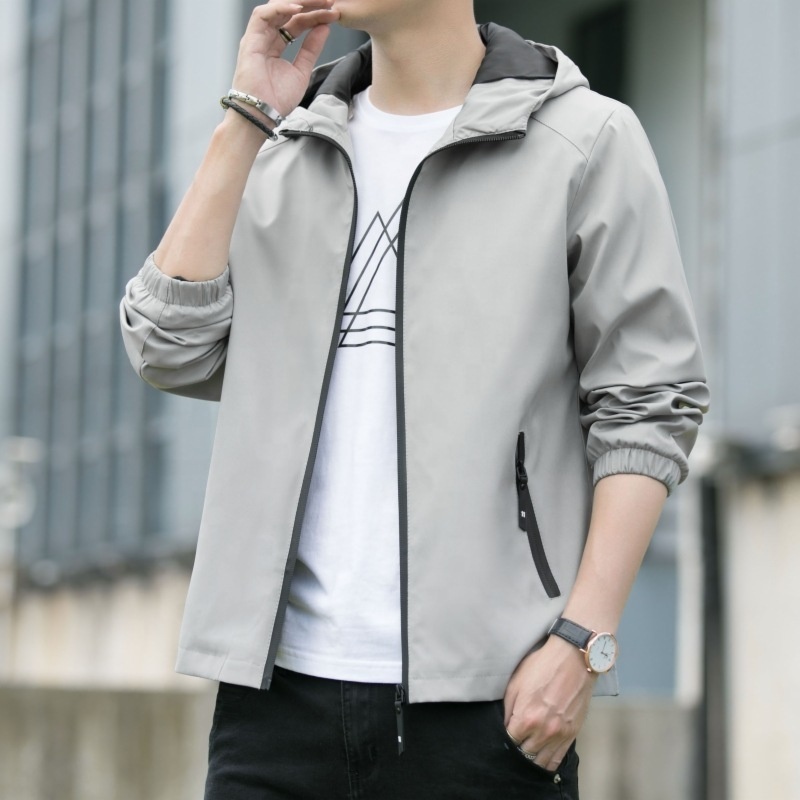 Suppliers Wholesales Youth Varsity Outer Sports Running Fashion Hoodies Casual Windbreaker Men'S Jackets