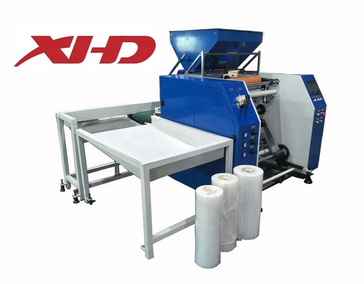 High speed automatic pe stretch film rewinding machine price / stretch film rewinding machine for stretch film roll