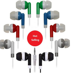 Wholesale cheap stereo wired in-ear headphones disposable earphones