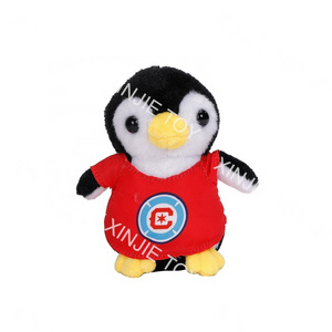 Custom standing cute little penguin plush toy Plush dressed little penguin toy claw machine doll