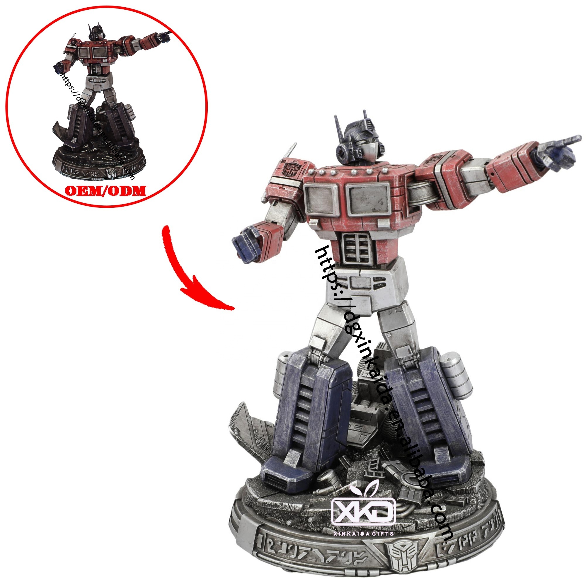 Factory custom resin statue toy sculpture customize design figures robot marvel statues cartoon made figure anime figurine