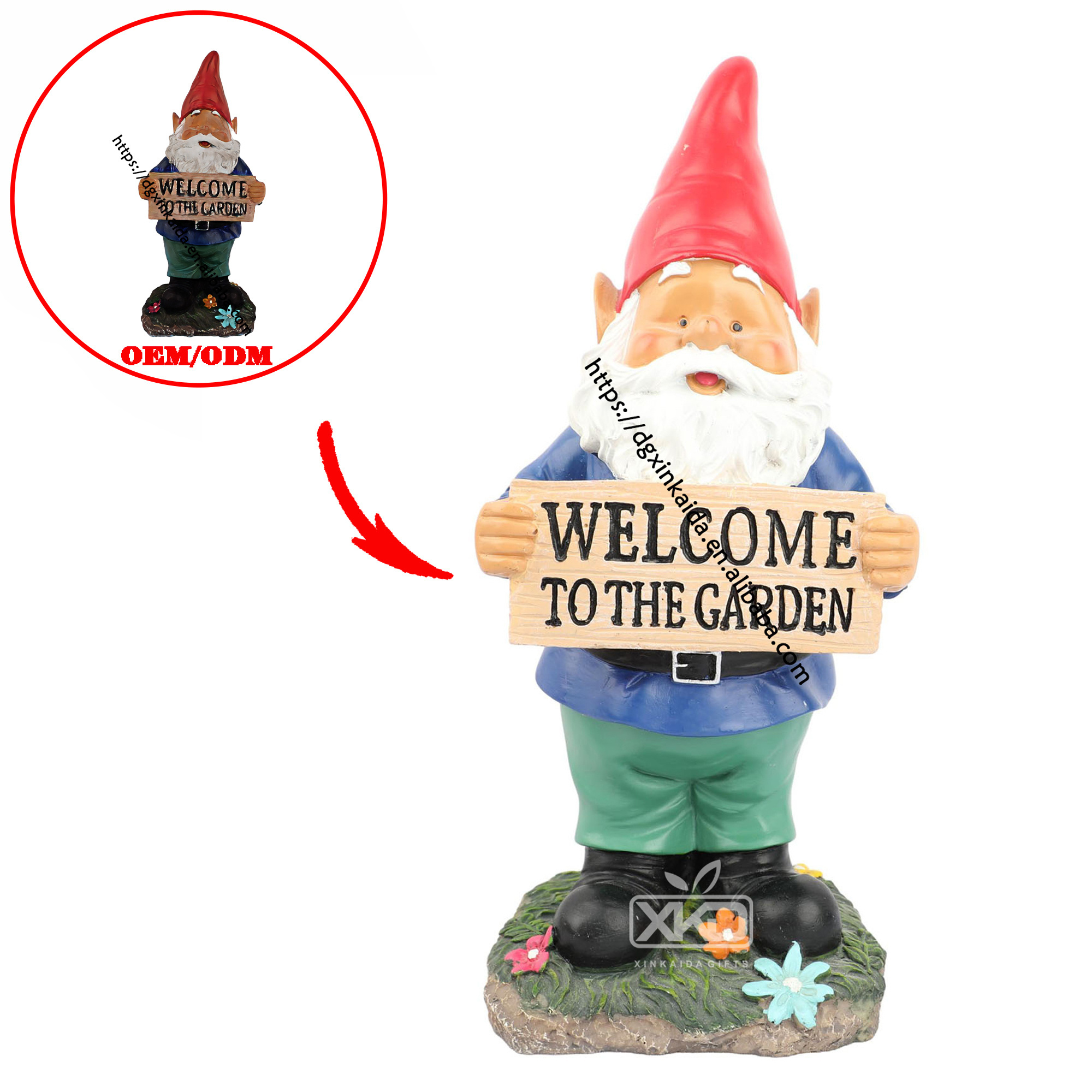 Factory custom resin toy statue sculpture high quality vynl figurines collectible action figure wholesale garden gnome