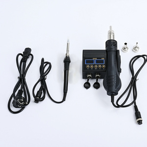 XYB 2 IN 1 8898 Soldering station LED digital station 750w Rework Station hot air gun Welding Repair soldering iron tools