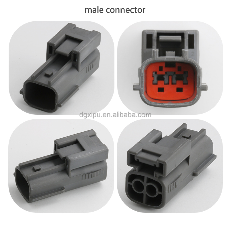 waterproof electric car pbt gf10 male female temperature sensor wiring harness plug connector 2 pin 6189-1097