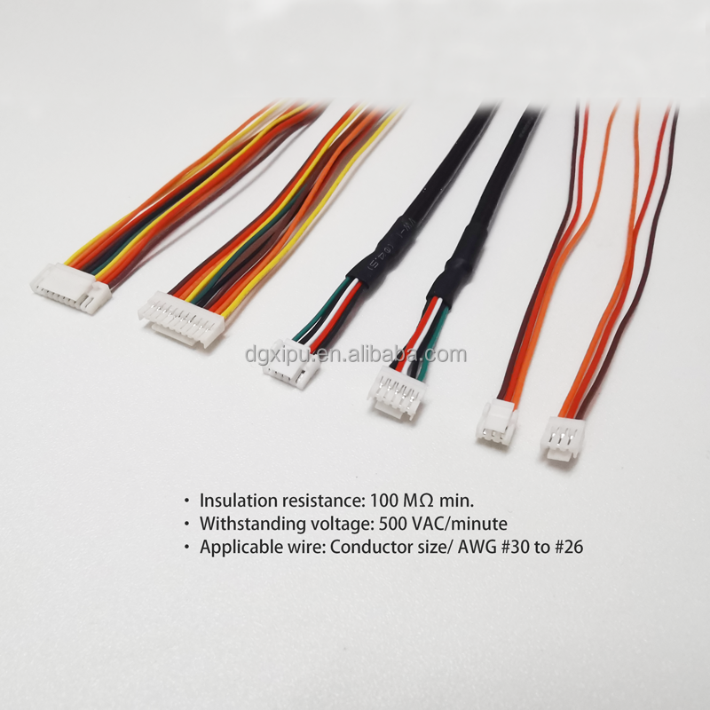 custom jst-gh 2 3 4 5 6 7 8 9 10 11 12 13 14 15 pin jst gh 1.25mm pitch male female connector 6 pin cable GHR-06V-S