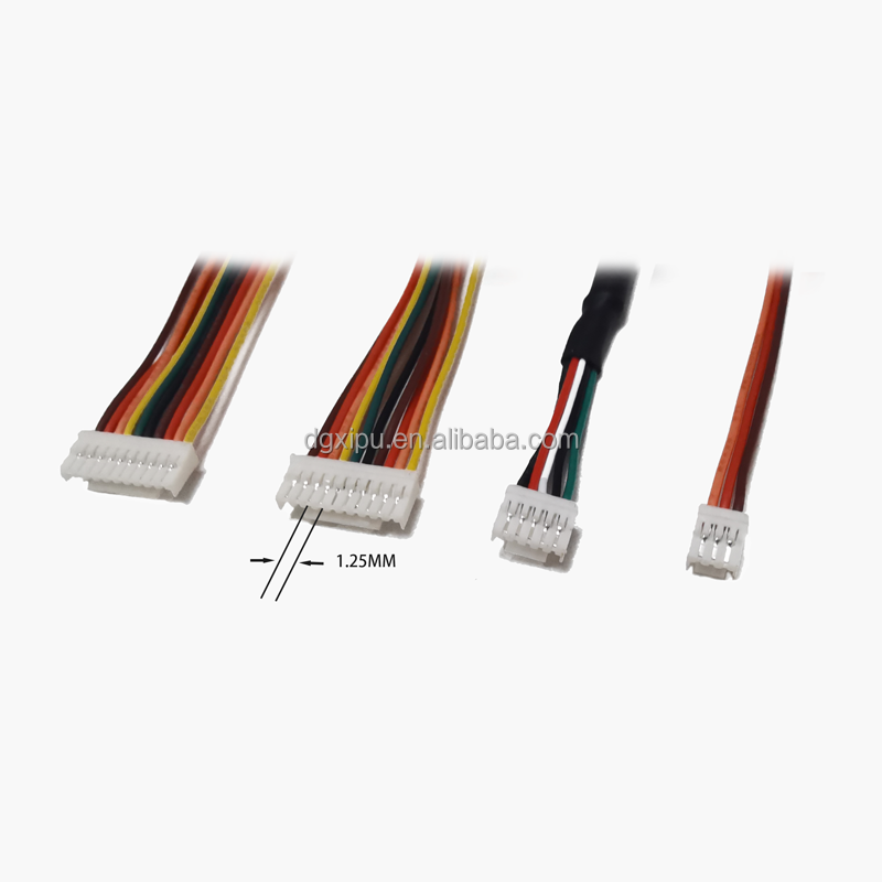 custom jst-gh 2 3 4 5 6 7 8 9 10 11 12 13 14 15 pin jst gh 1.25mm pitch male female connector 6 pin cable GHR-06V-S