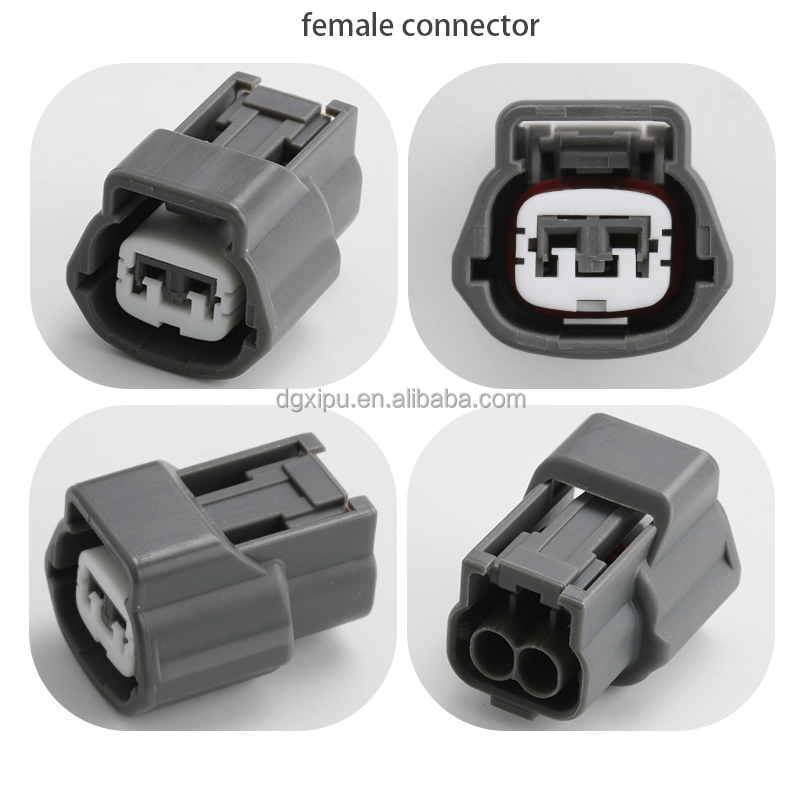 waterproof electric car pbt gf10 male female temperature sensor wiring harness plug connector 2 pin 6189-1097