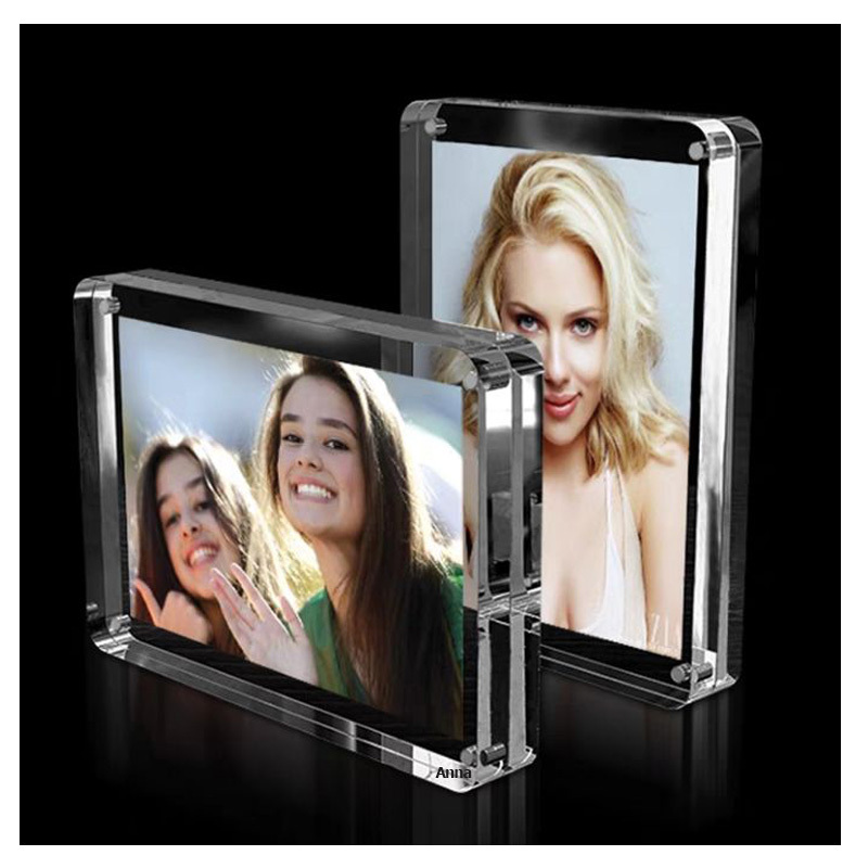 Magnet Thickening Acrylic Photo Frame Picture Clear Acrylic Customized Size Acrylic Photo Frame