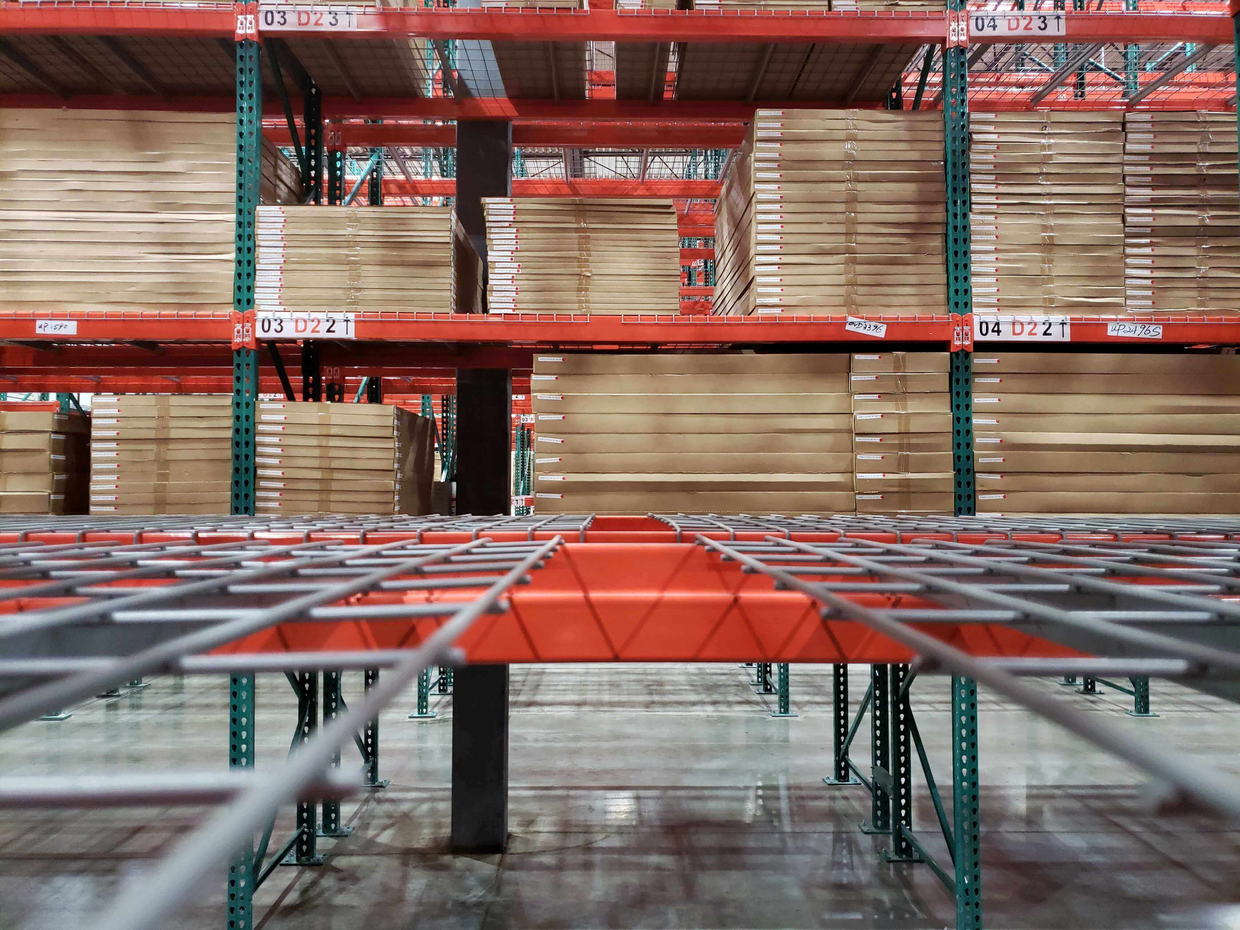 Mracking Heavy duty metal pallet storage racking 1000kg/2000kg/3000kg per layer industrial pallet shelving rack