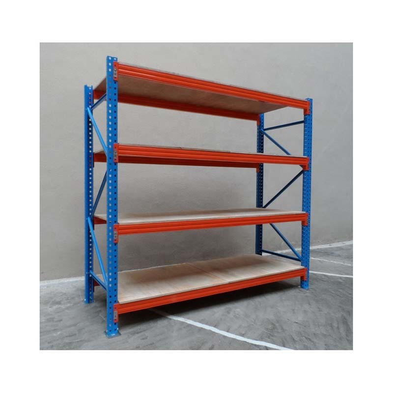 Medium Duty 4 Tier Iron Storage Rack Metal Shelves For Office Supplies