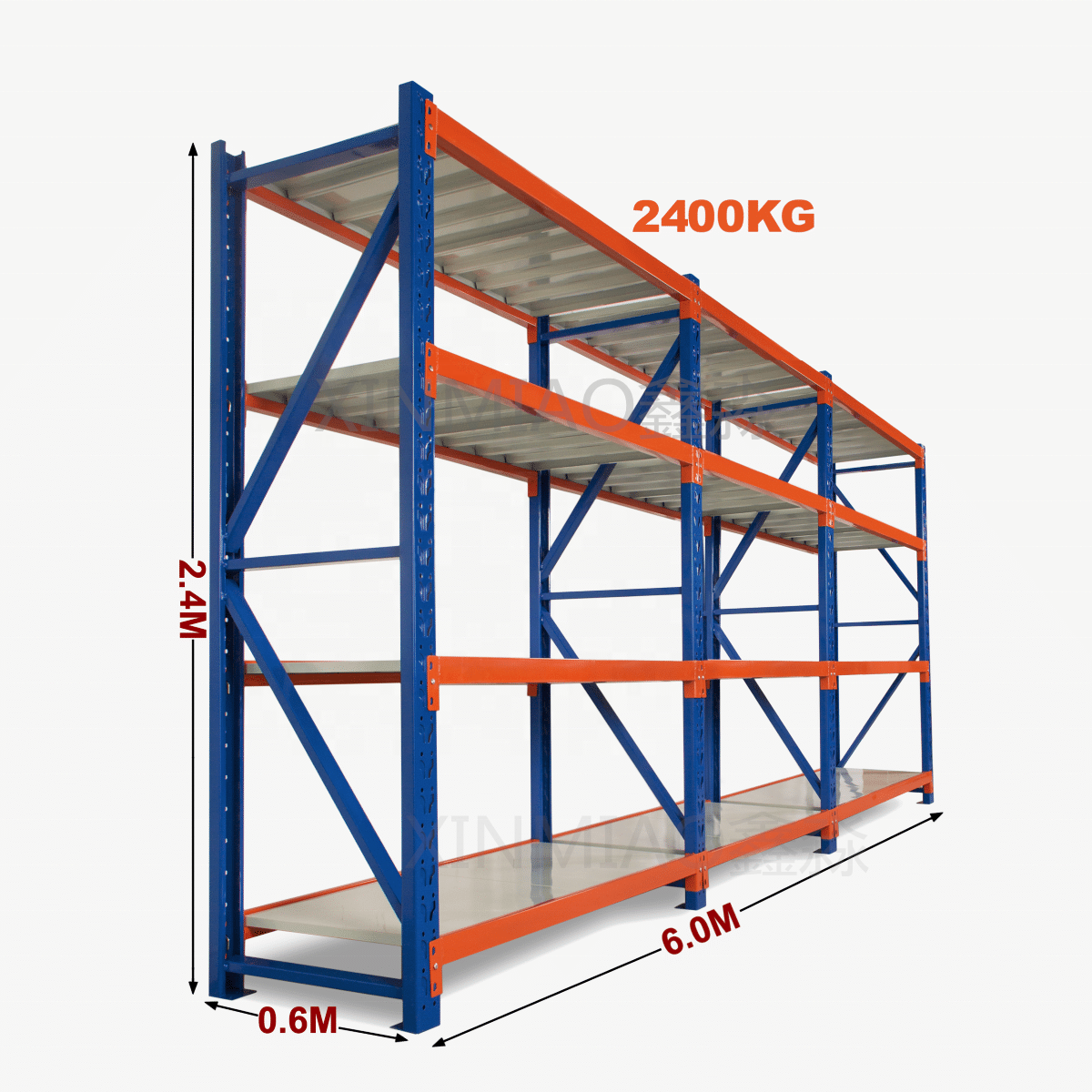 Xinmiao Medium Duty Storage Rack Metal Warehouse Industrial High Quality Shelf Longspan Shelving