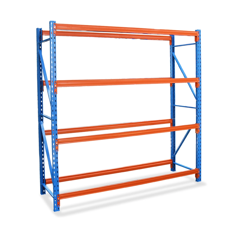 Mracking china customized metal rack boltless 4 tier assemble medium duty long span shelving for sale