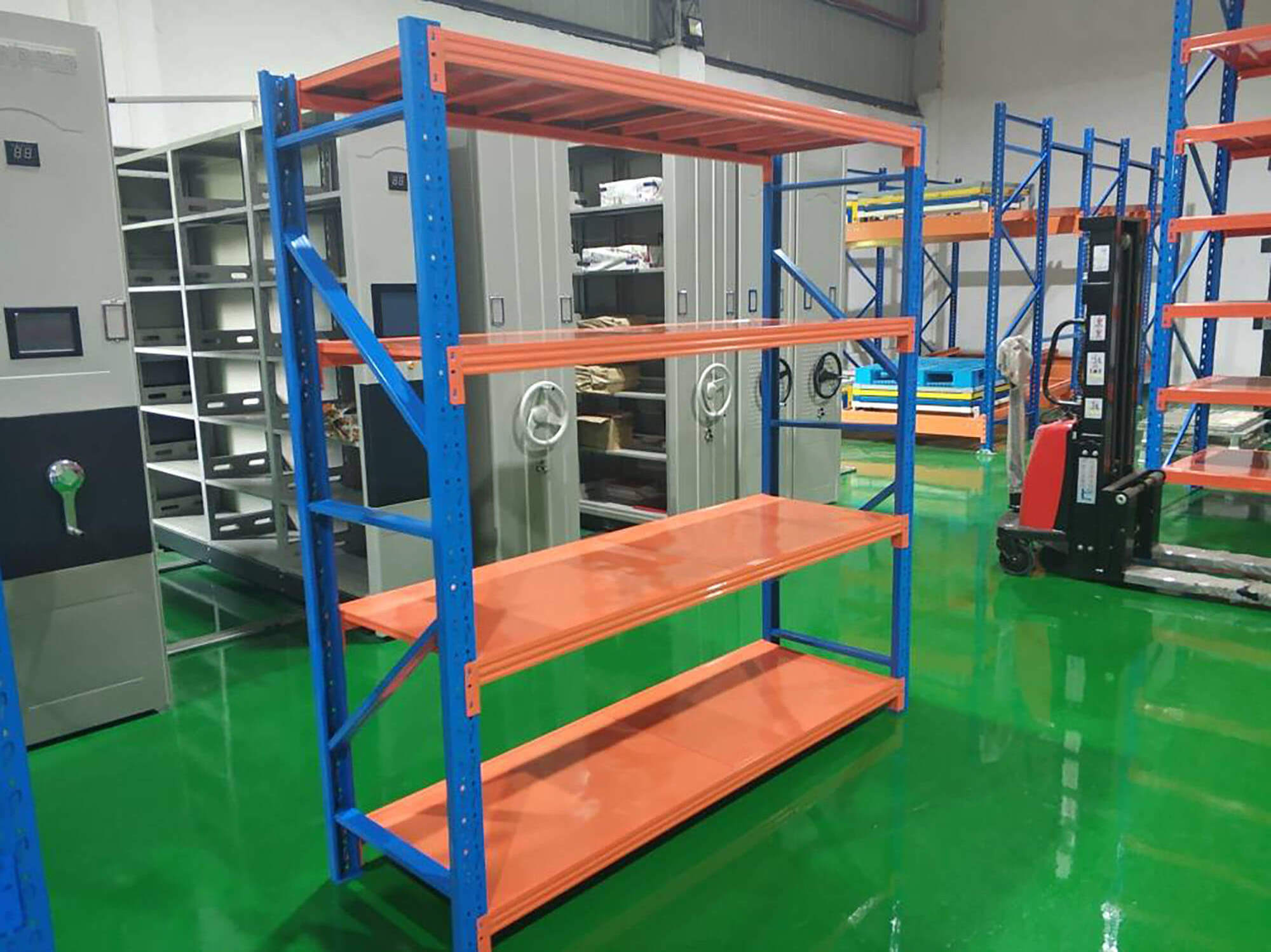 Wholesale Warehouse Shelves System Metal Light Duty Boltless Storage Rack 4 Tier Assemble Medium Duty Long Span Shelving