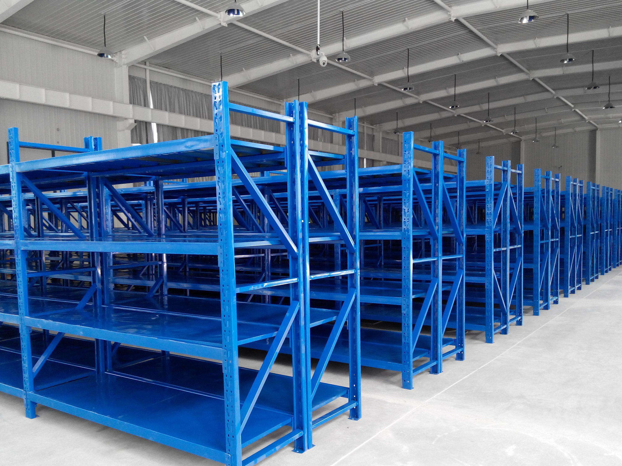 Wholesale Warehouse Shelves System Metal Light Duty Boltless Storage Rack 4 Tier Assemble Medium Duty Long Span Shelving