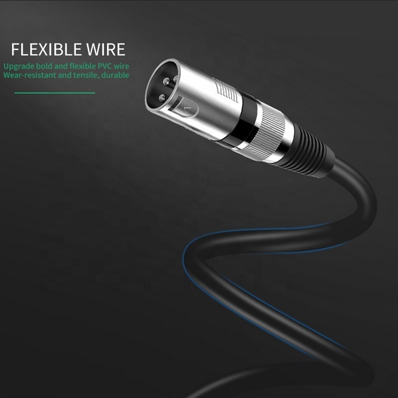 Professional Hifi XLR Cable OEM Colorful Snake Audio Microphone Mic 3 Pin Connector XLR Male To Female Extension Cable Cord