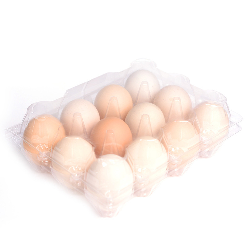 food grade 12 cells plastic chicken egg tray blister plastic tray for 12 duck eggs disposable plastic 12 egg tray