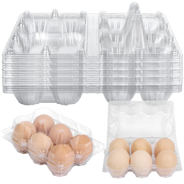 Biodegradable Egg Holder Packaging Egg Plastic Box Pet Egg Trays For Sale