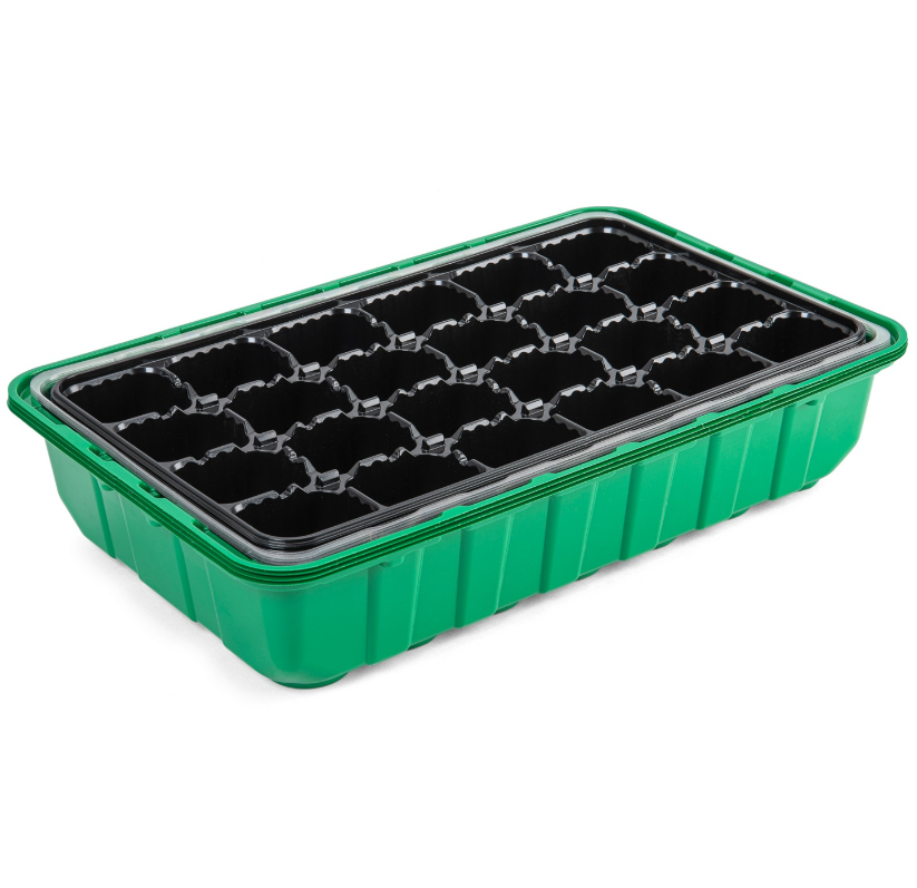 24 Cells Seedlings  Indoor Greenhouse Propagation Box Garden Propagator Set Seeding Indoor Tray