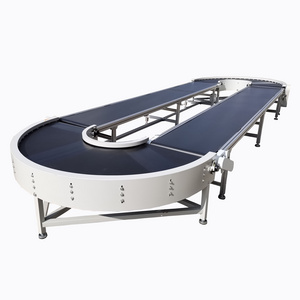 OEM Powered 180 degree 360 degree curve assemble line semi circle return belt Conveyor