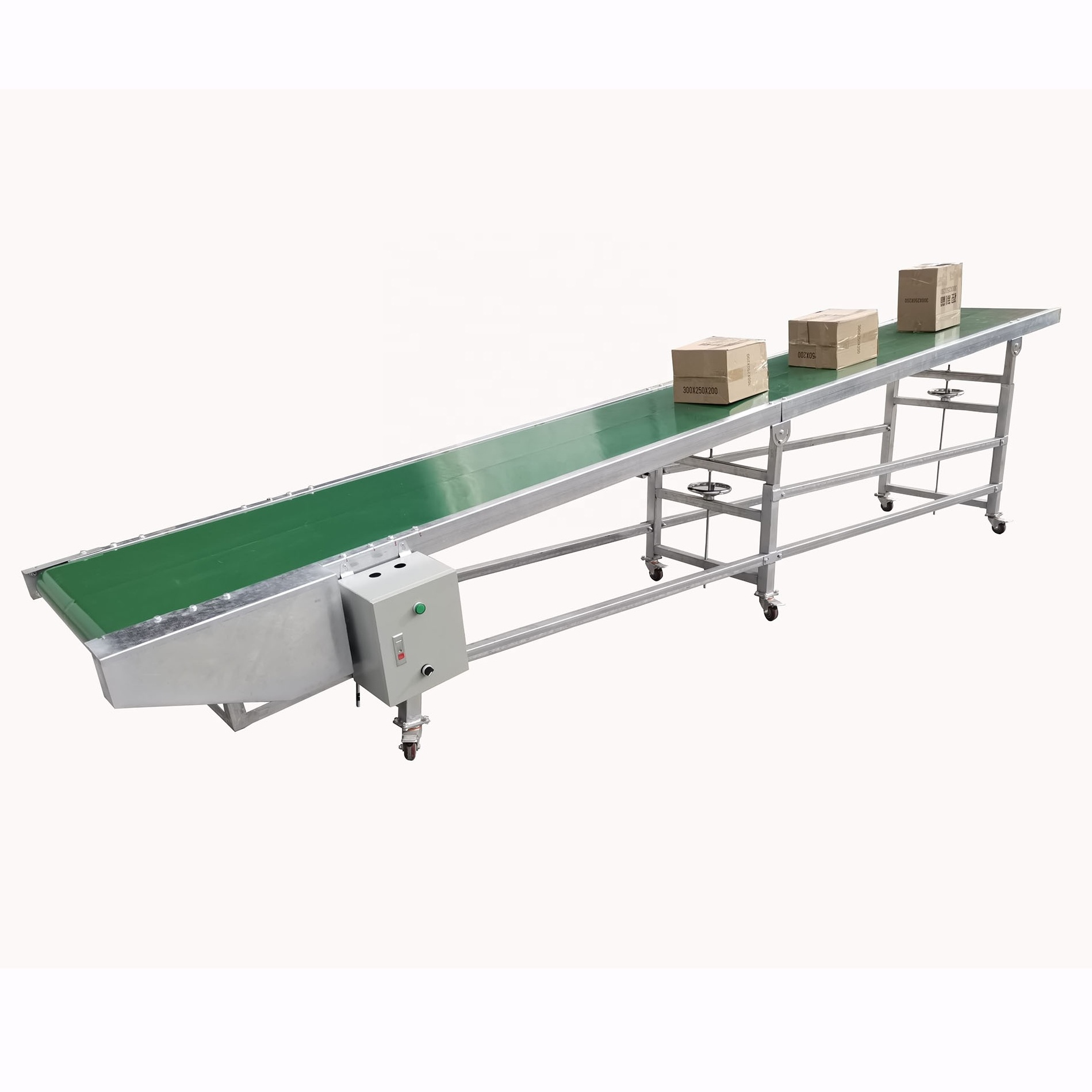 10XS band transportador Customize electric load conveyor container Incline pvc Belt Conveyor