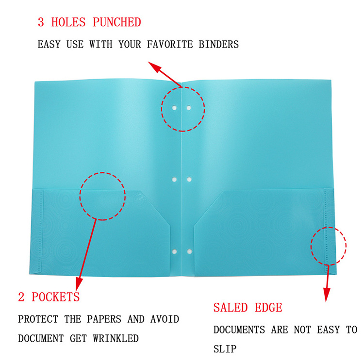 Plastic Folders with 2 Pockets and 3 prongs customize Multicolor Plastic Two Pocket Folders with Prongs and Card Holder