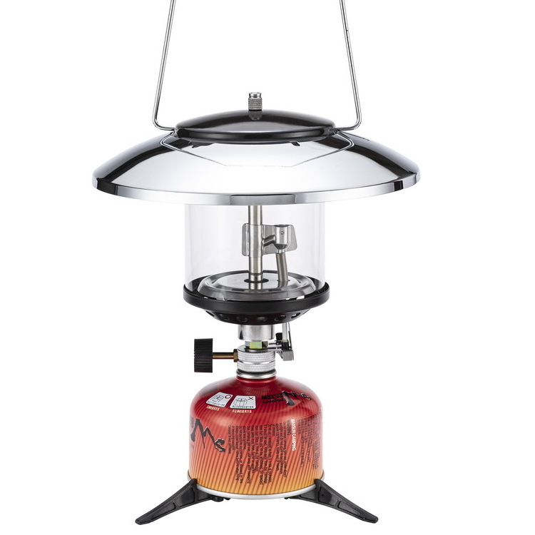 Outdoor camping lantern double mantle large gas lantern