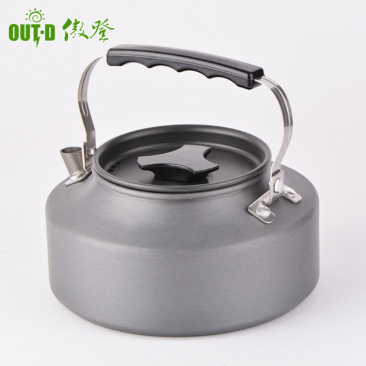 1.1L Wholesale Portable Aluminum Outdoor Camping Picnic Water Coffee Teapot Kettle