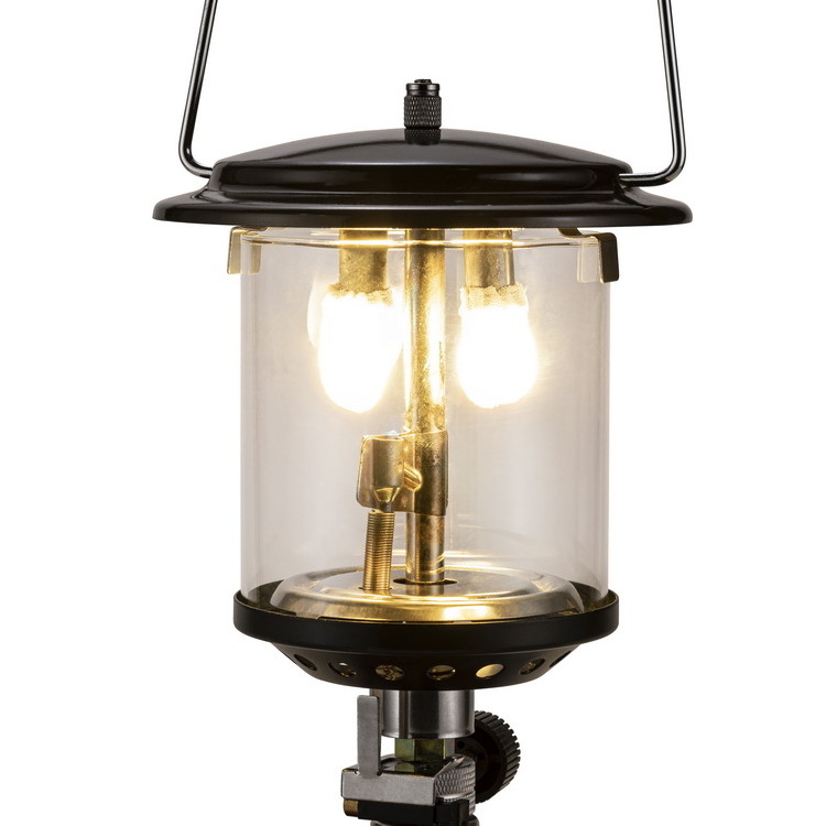 Outdoor camping lantern double mantle large gas lantern