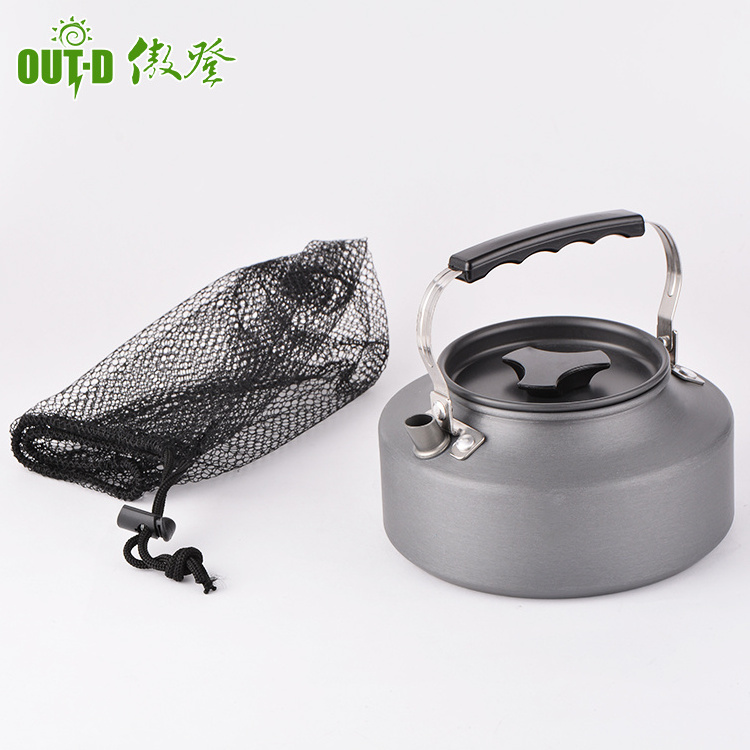 1.1L Wholesale Portable Aluminum Outdoor Camping Picnic Water Coffee Teapot Kettle