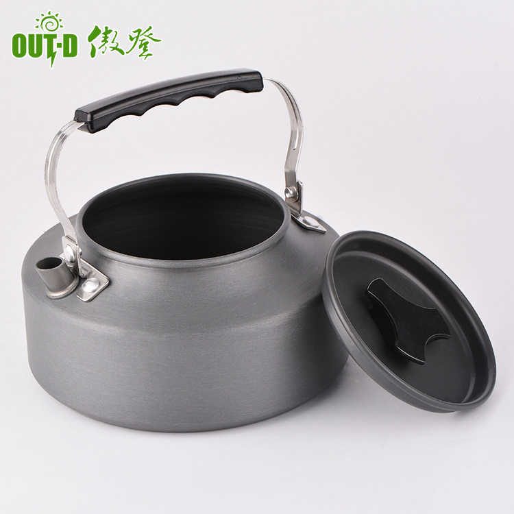 1.1L Wholesale Portable Aluminum Outdoor Camping Picnic Water Coffee Teapot Kettle