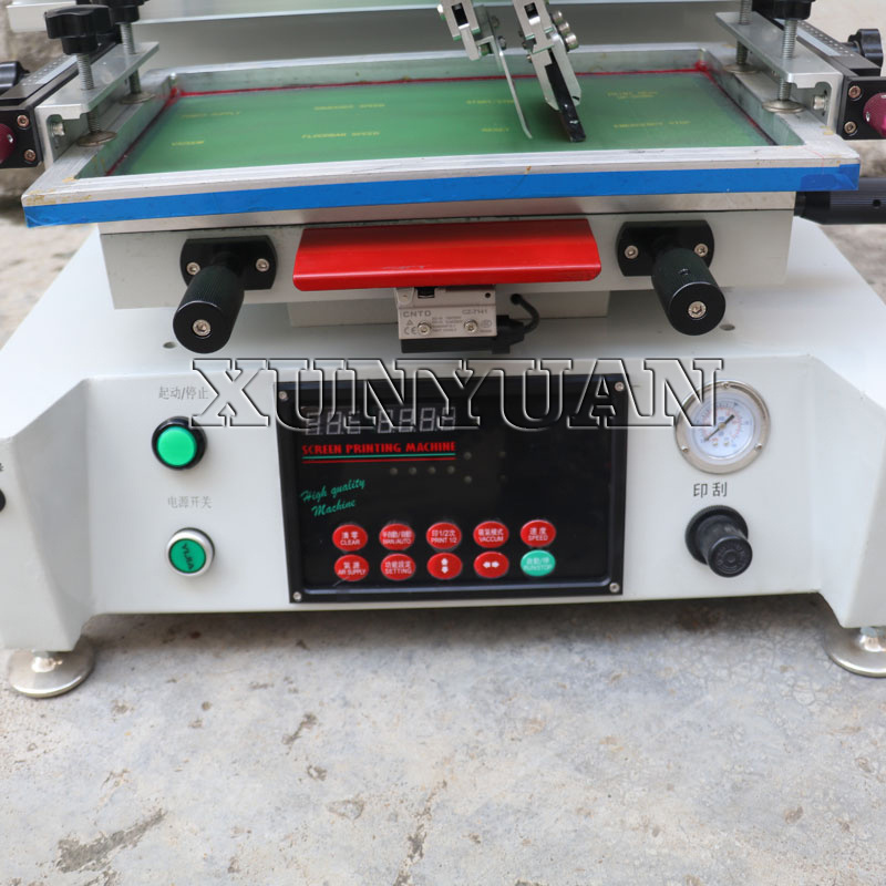 Semi-auto High Printing Capacity Copper Badge Screen Printing Press