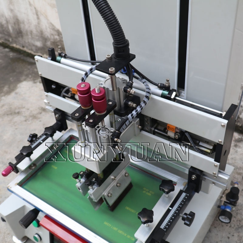 Semi-auto High Printing Capacity Copper Badge Screen Printing Press