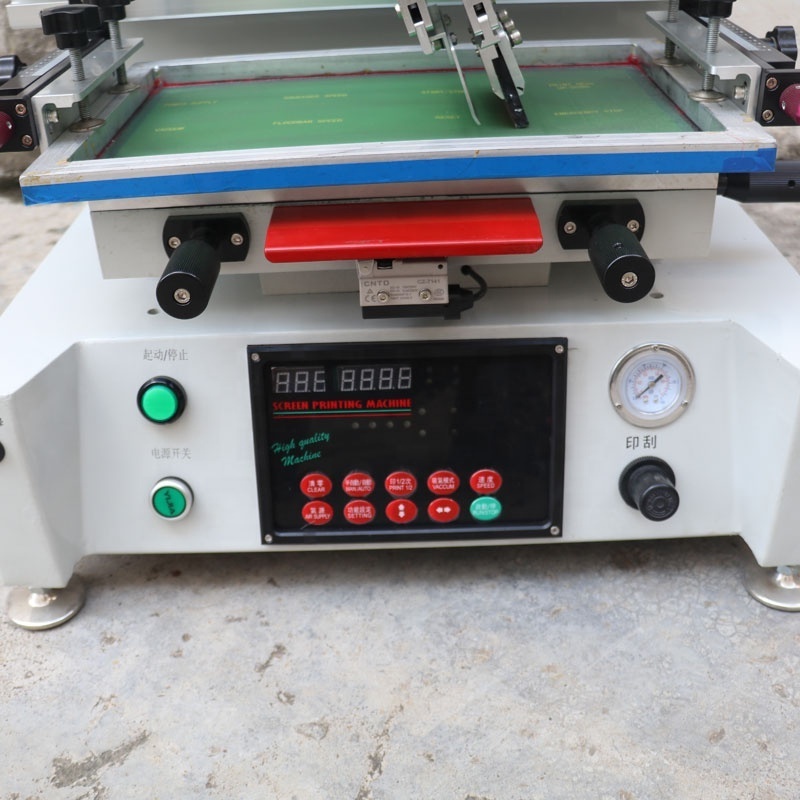 Factory hot sales pneumatic semi automatic flat vertical screen printer silk screen printing machine