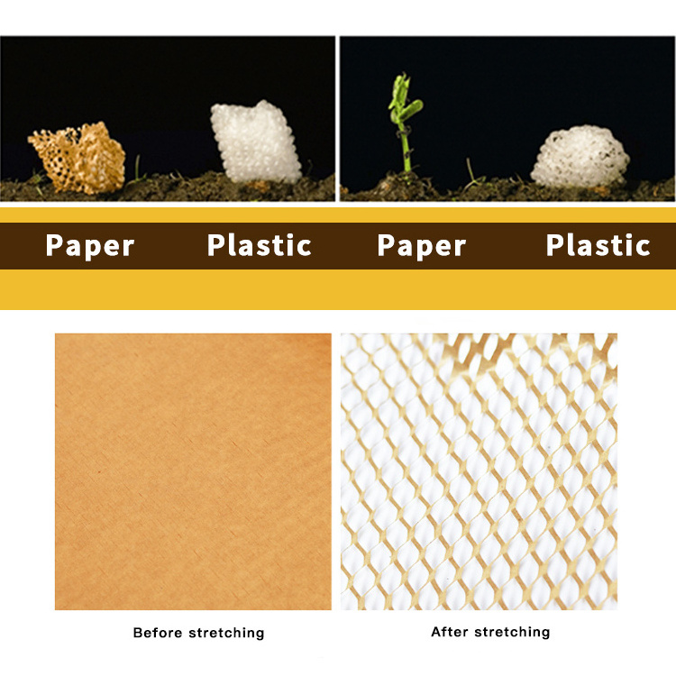 Customized size multicolor honeycomb paper packaging materials recyclable cushion paper wrap sheet